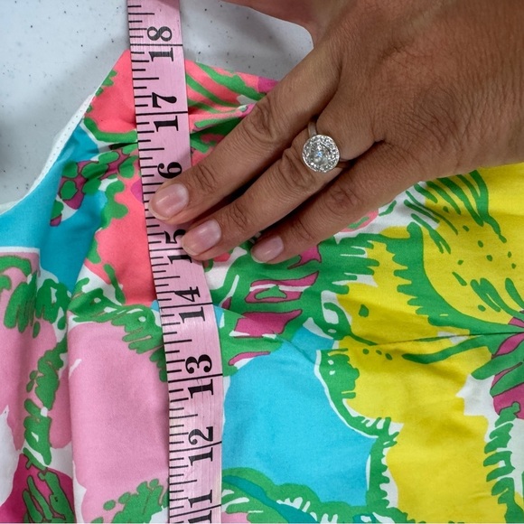 Lilly Pulitzer DELIA Shift Dress SHORELY Blue Big Flirt Pink Green Blue size 8 - Picture 5 of 16